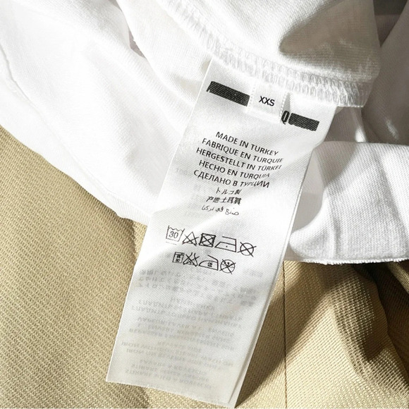 NWT MCQ Alexander McQueen Swallow embroidered patch t-shirt black and white - Picture 9 of 11